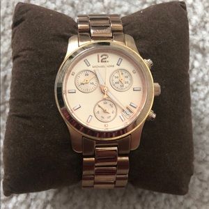 Rose gold watch
